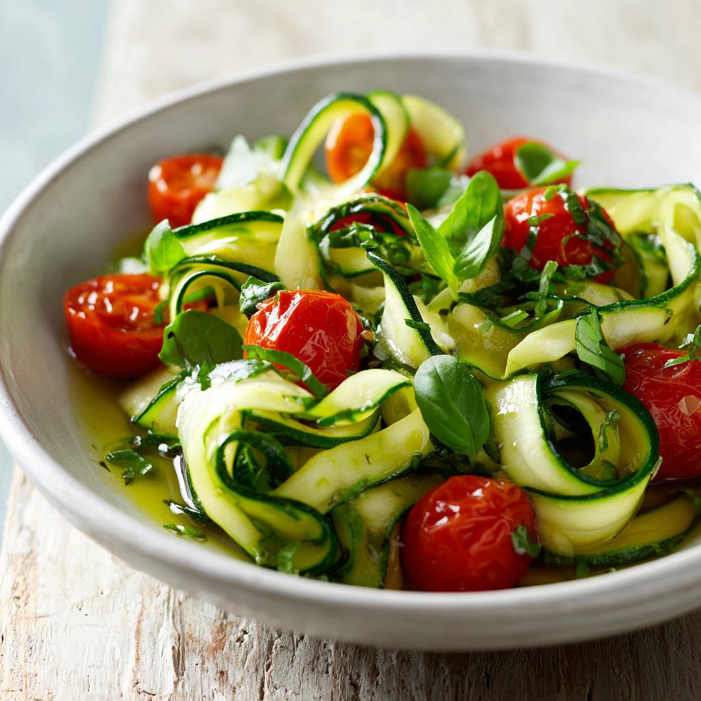 Courgettes Sautées aux Tomates Cerises et Basilic - detail 1
