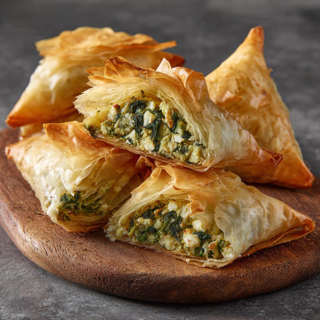 Délices de Pâte Filo aux Épinards et Feta - detail 1