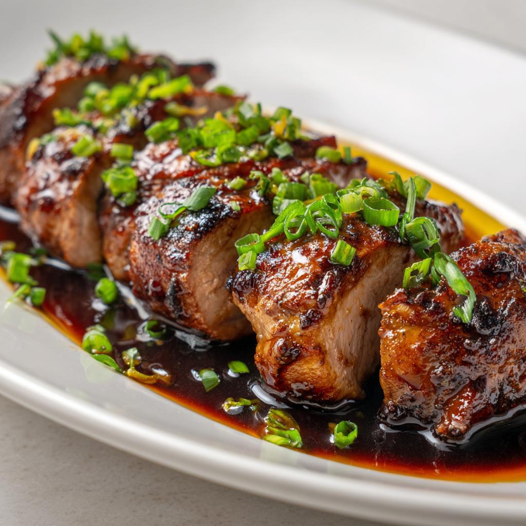 Filet Mignon de Porc au Glaze de Miel et Ail - detail 1