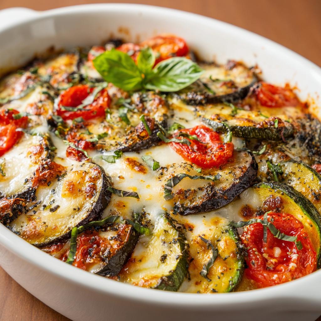 Gratin d'Aubergines et de Courgettes - detail 1