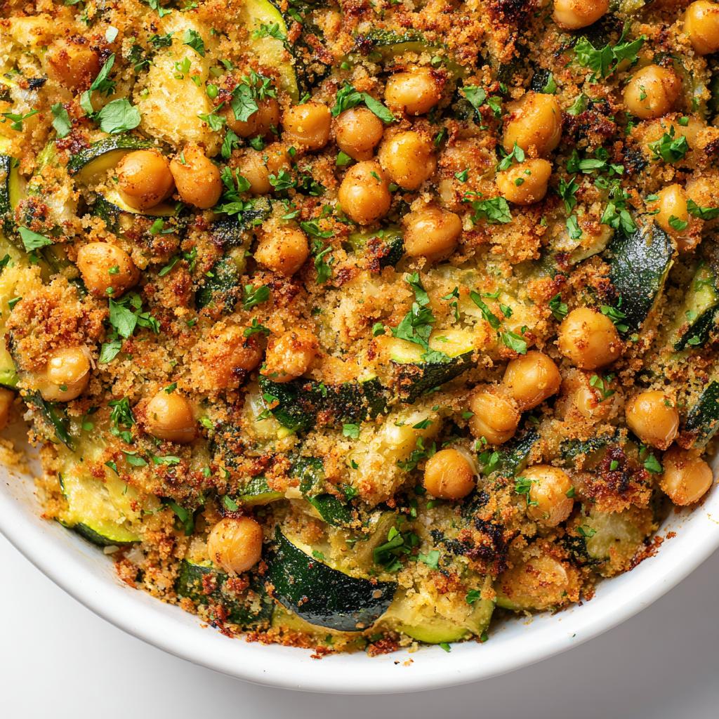 Gratin de Courgettes aux Pois Chiches