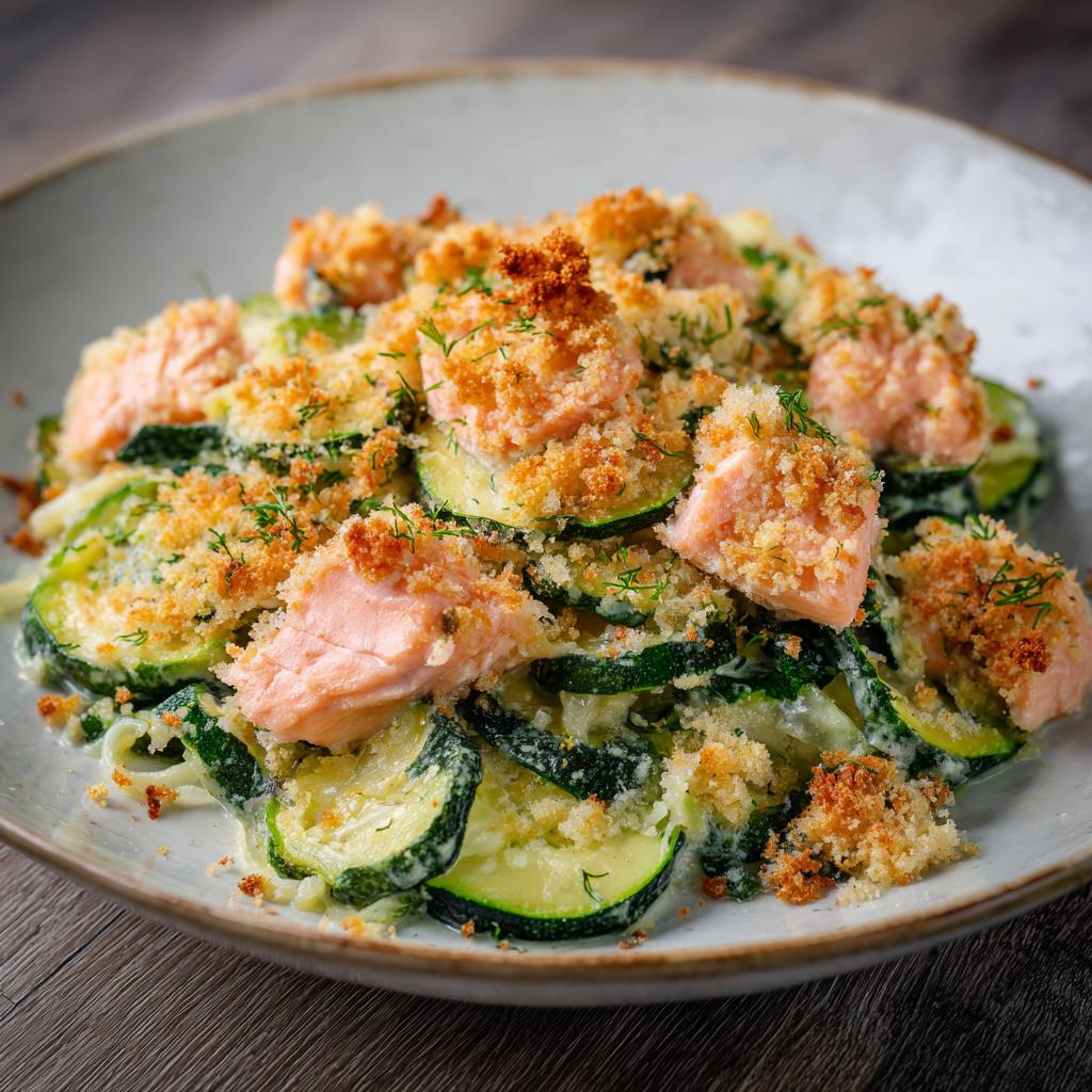 Gratin de Courgettes et Saumon - detail 1
