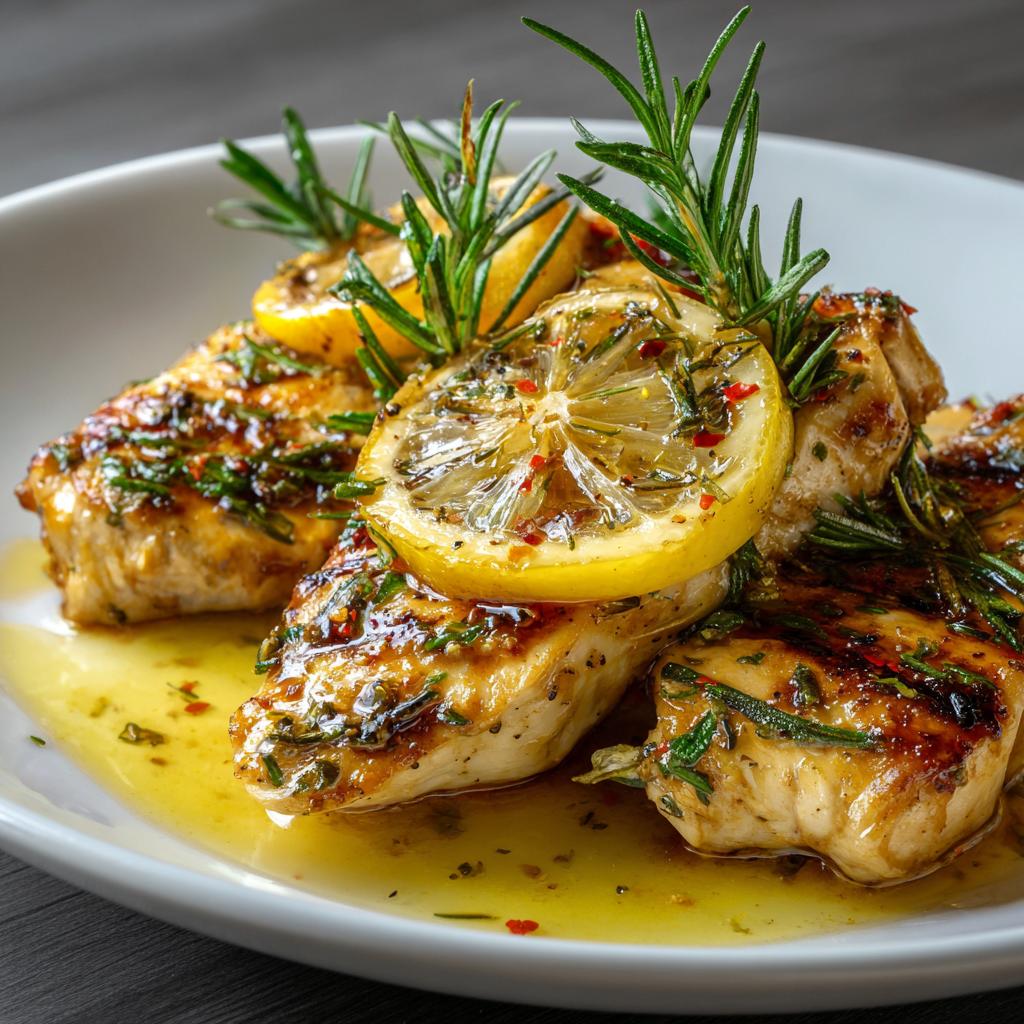 Poulet au Romarin et Citron