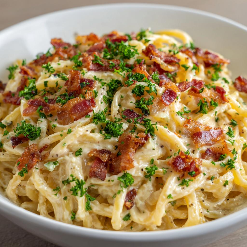 Pâtes au Bacon