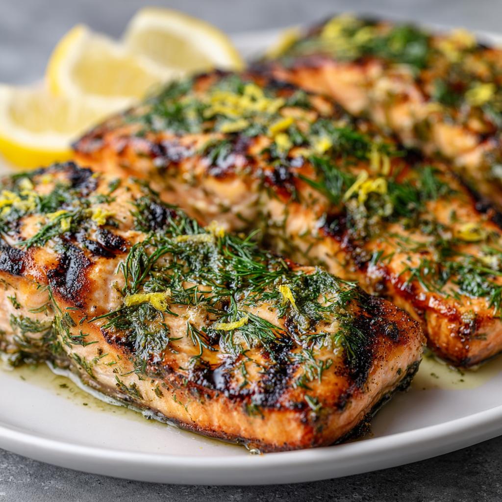 Saumon Grillé aux Herbes et Citron - detail 1