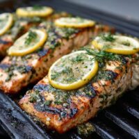Saumon Grillé aux Herbes et Citron
