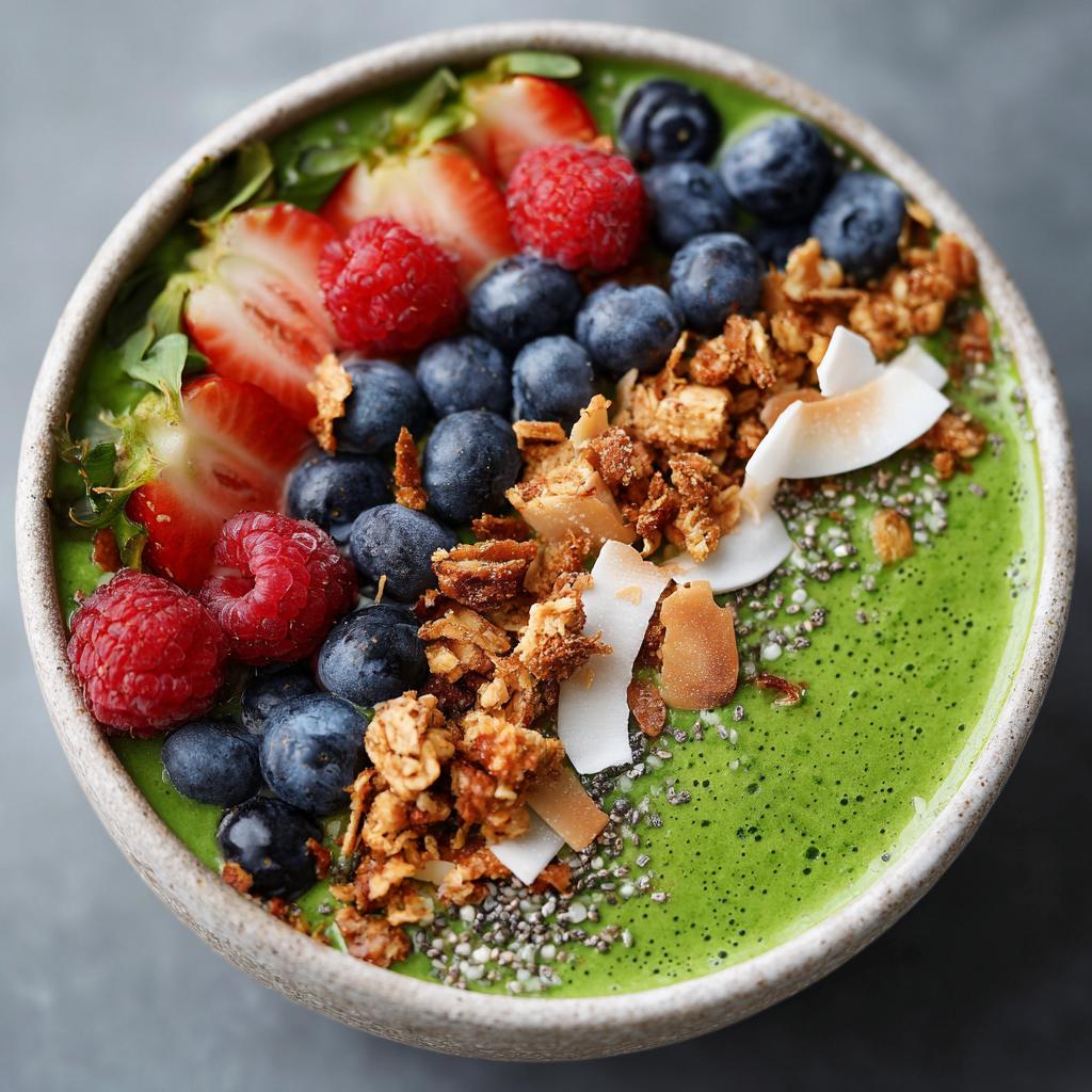 Smoothie Bowl aux Bananes et Épinards - detail 1