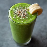 Smoothie au Lait d'Amande et Épinards