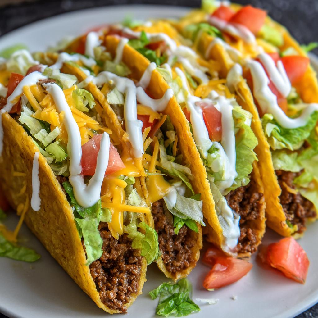 Tacos Maison avec Sauce au Fromage