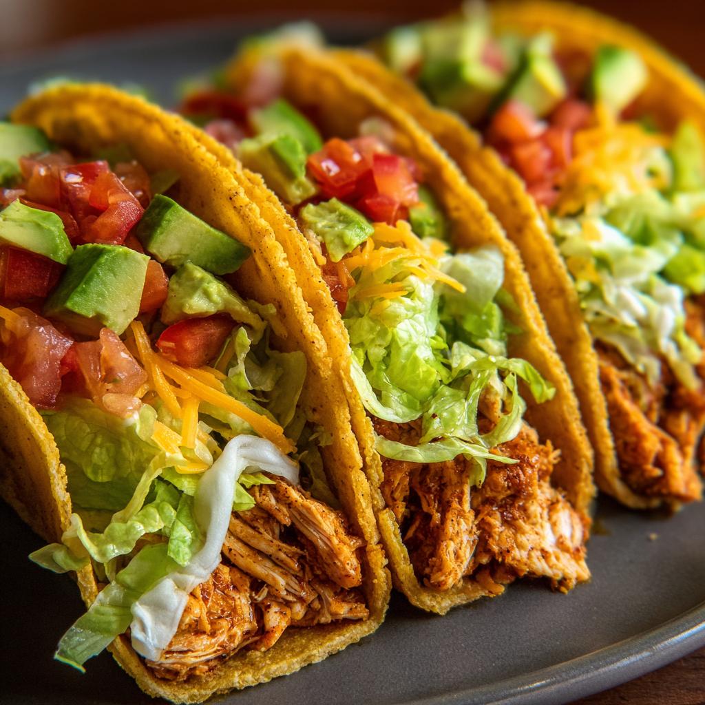 Tacos de Poulet Faciles
