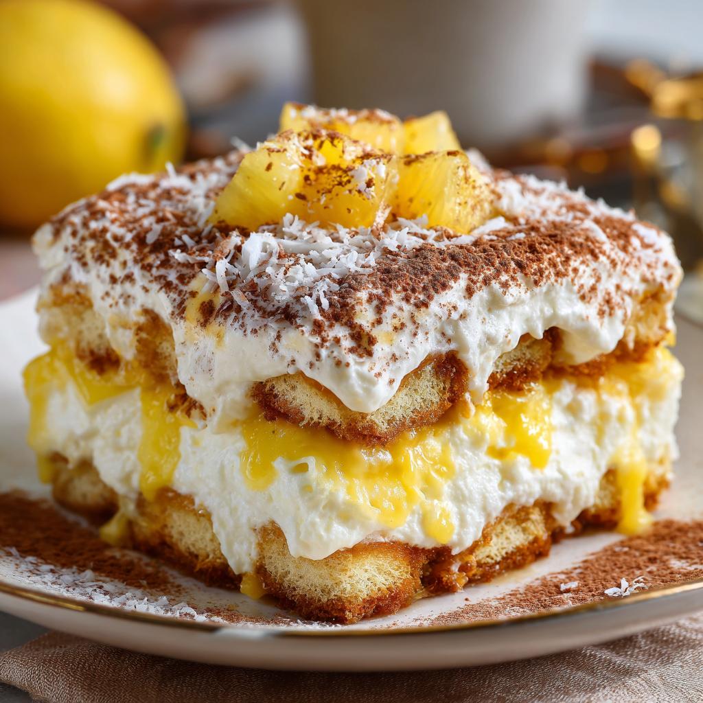 Tiramisu Tropical à l'Ananas et à la Noix de Coco - detail 1