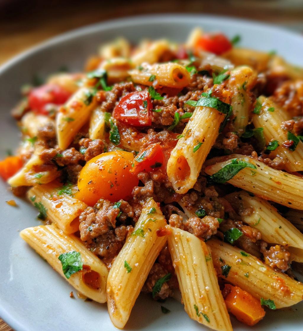 one pot pasta recettes viande hachée - detail 1