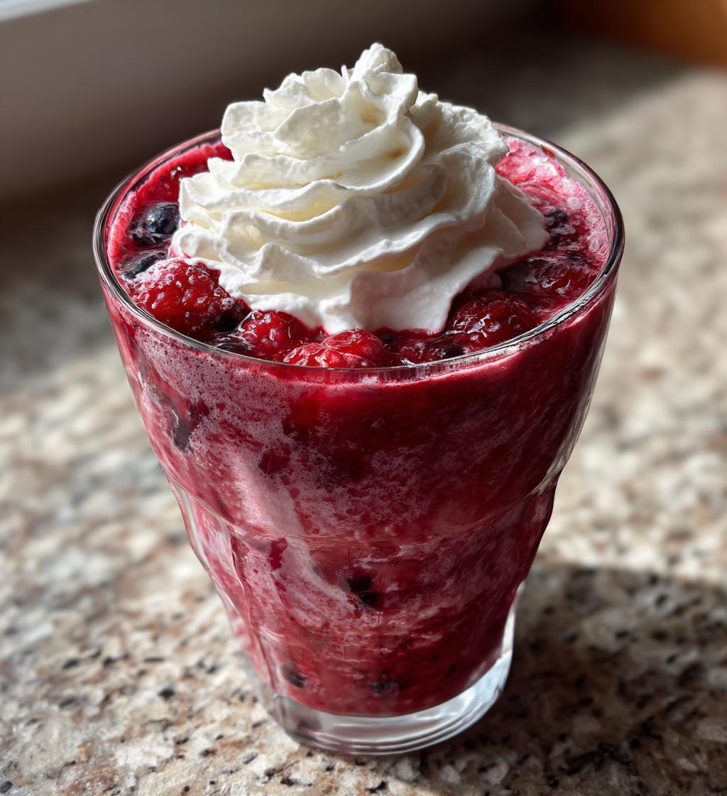 recette milkshake fruits rouges