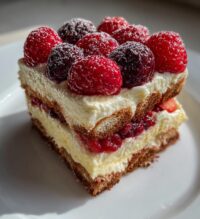 tiramisu recette fruits rouges