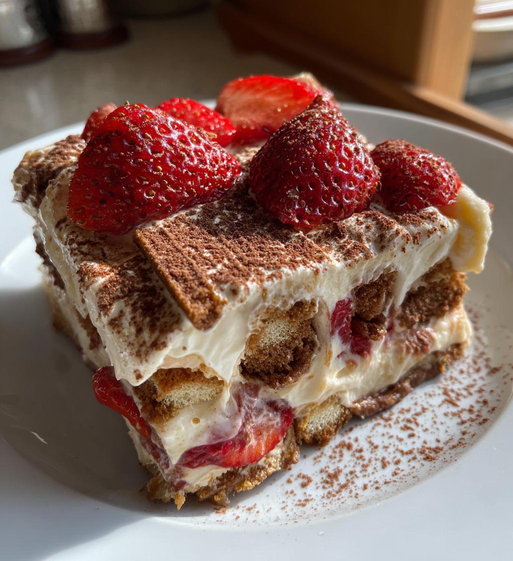 tiramisu recette speculos fraise - detail 1