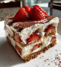 tiramisu recette speculos fraise