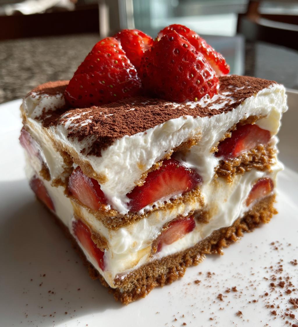 tiramisu recette speculos fraise