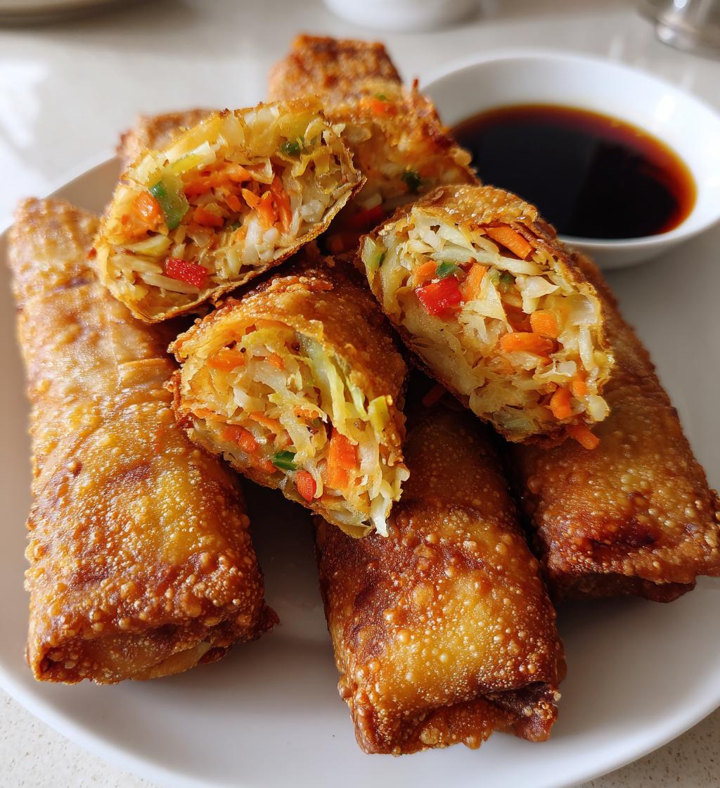 15 minute air fryer veggie egg rolls - detail 1