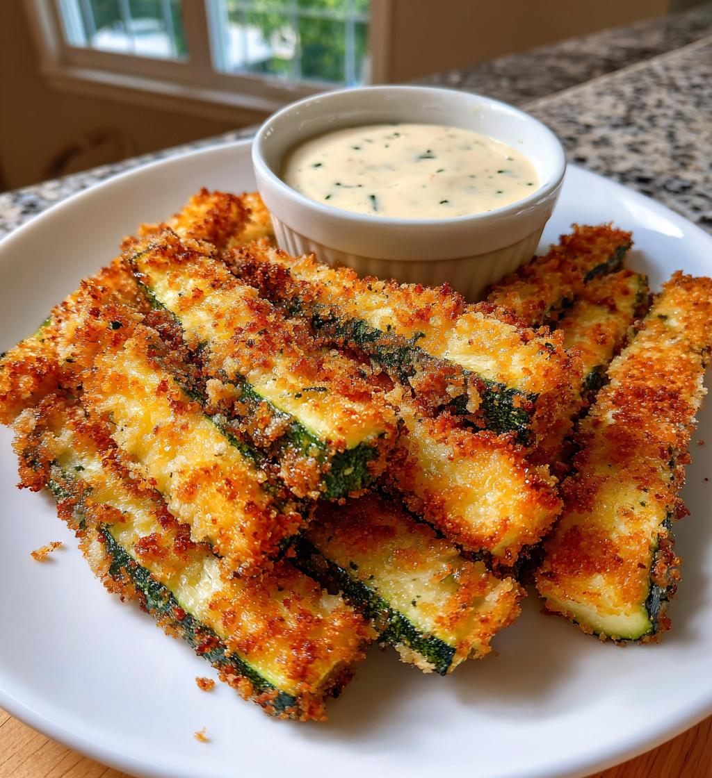 15 minute air fryer zucchini fries - detail 1