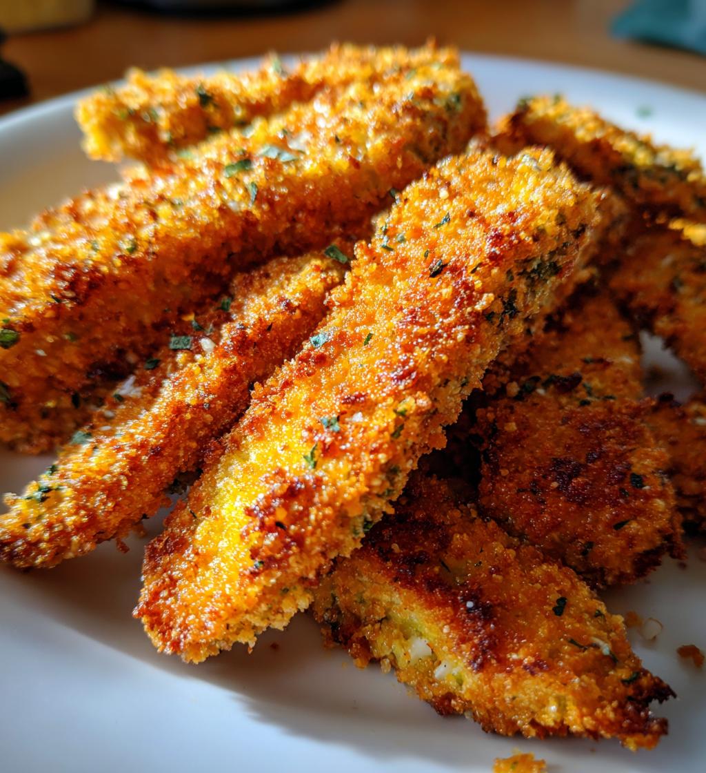 air fryer avocado fries almond flour crust