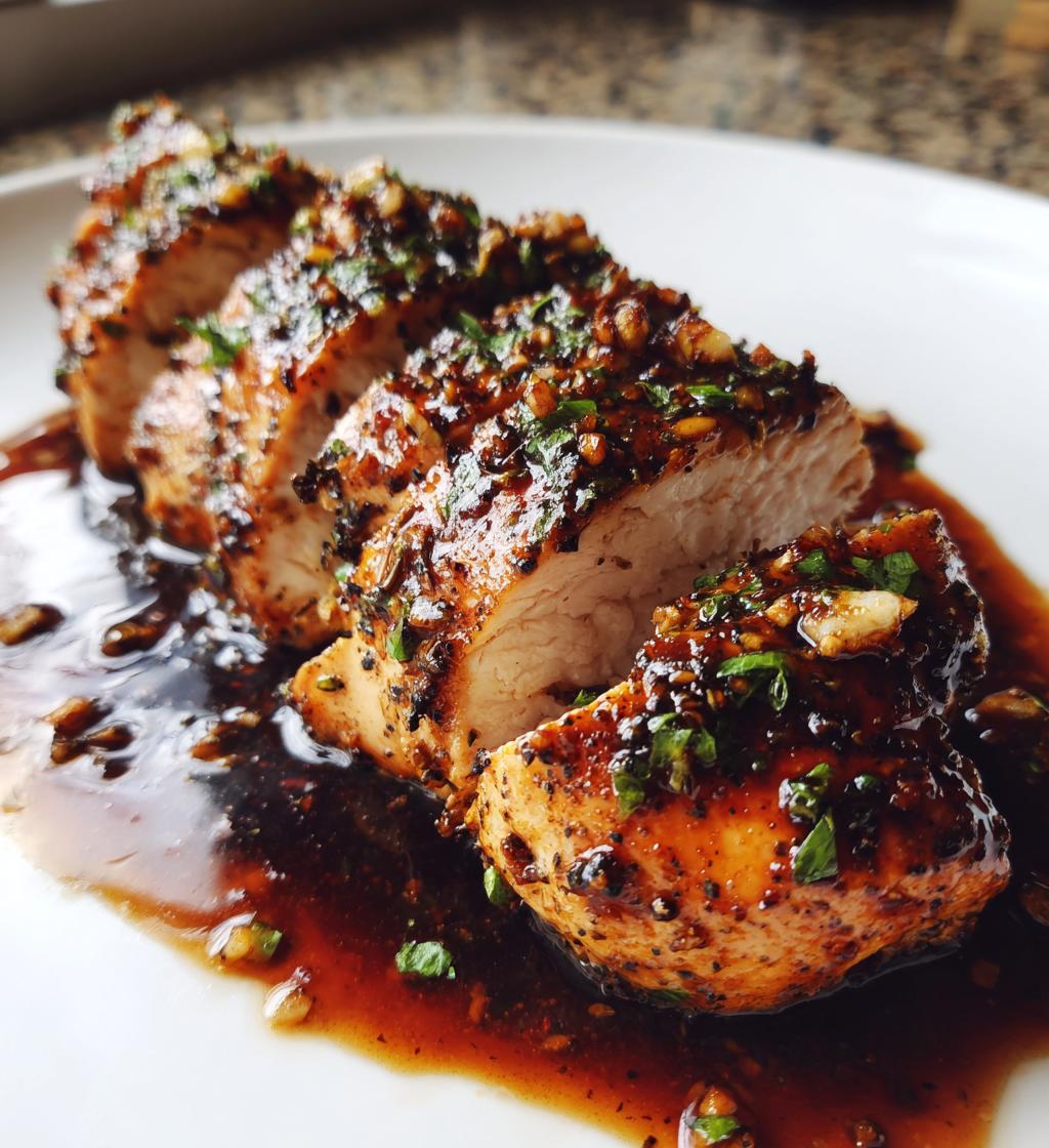 air fryer balsamic glazed chicken breast recipe - detail 1