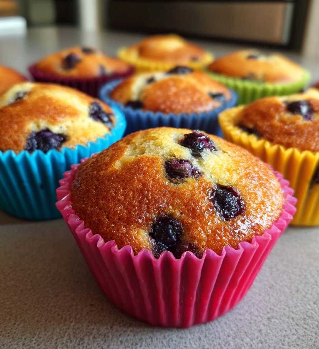 air fryer blueberry muffins recipe - detail 1