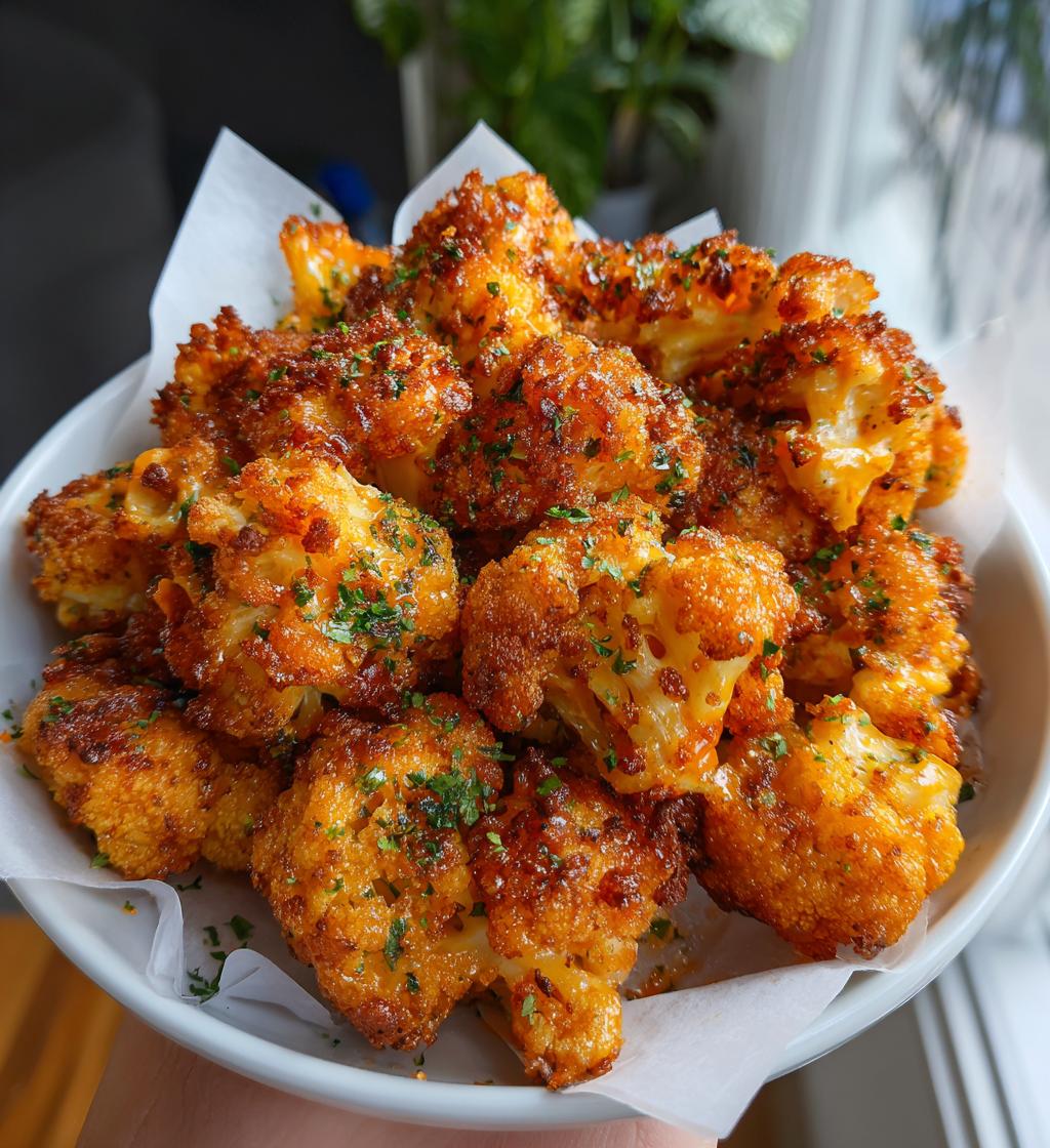 air fryer buffalo cauliflower wings tips
