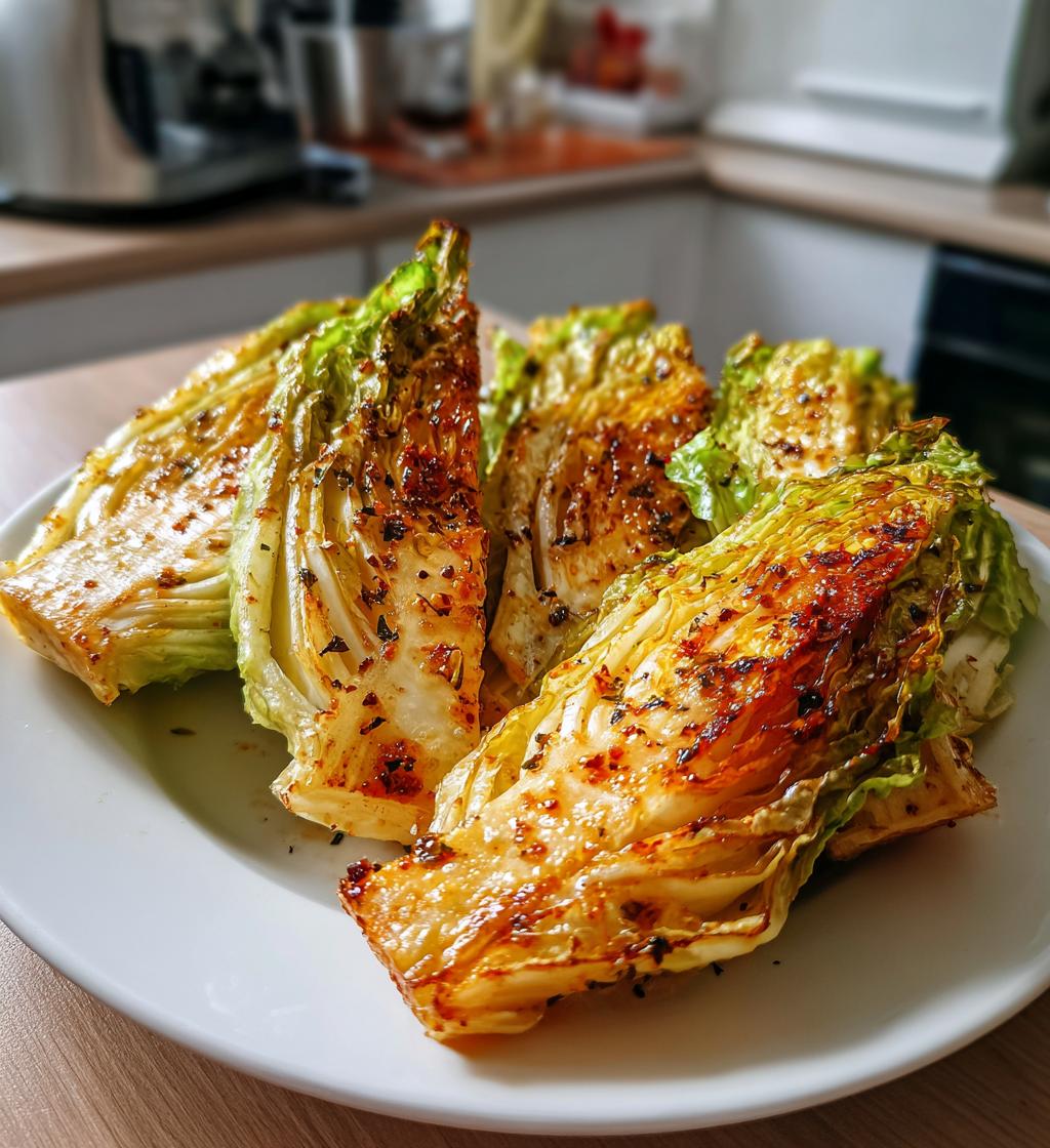 air fryer cabbage wedges crispy delights - detail 1