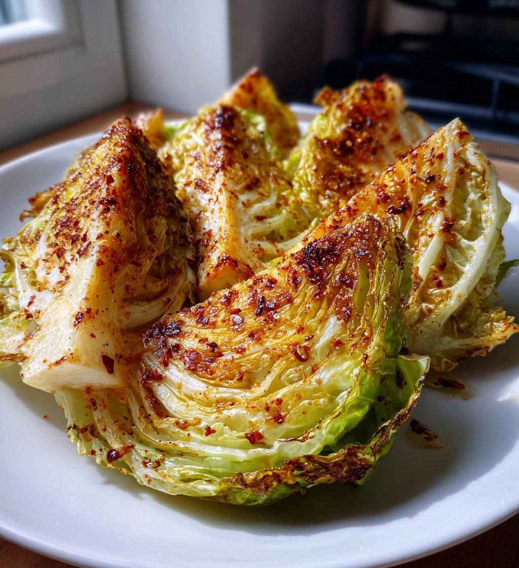 air fryer cabbage wedges crispy delights