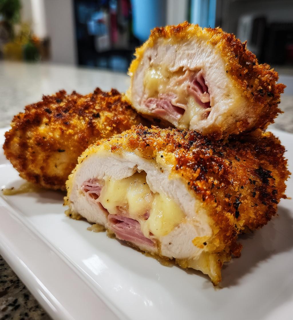 air fryer chicken cordon bleu recipe