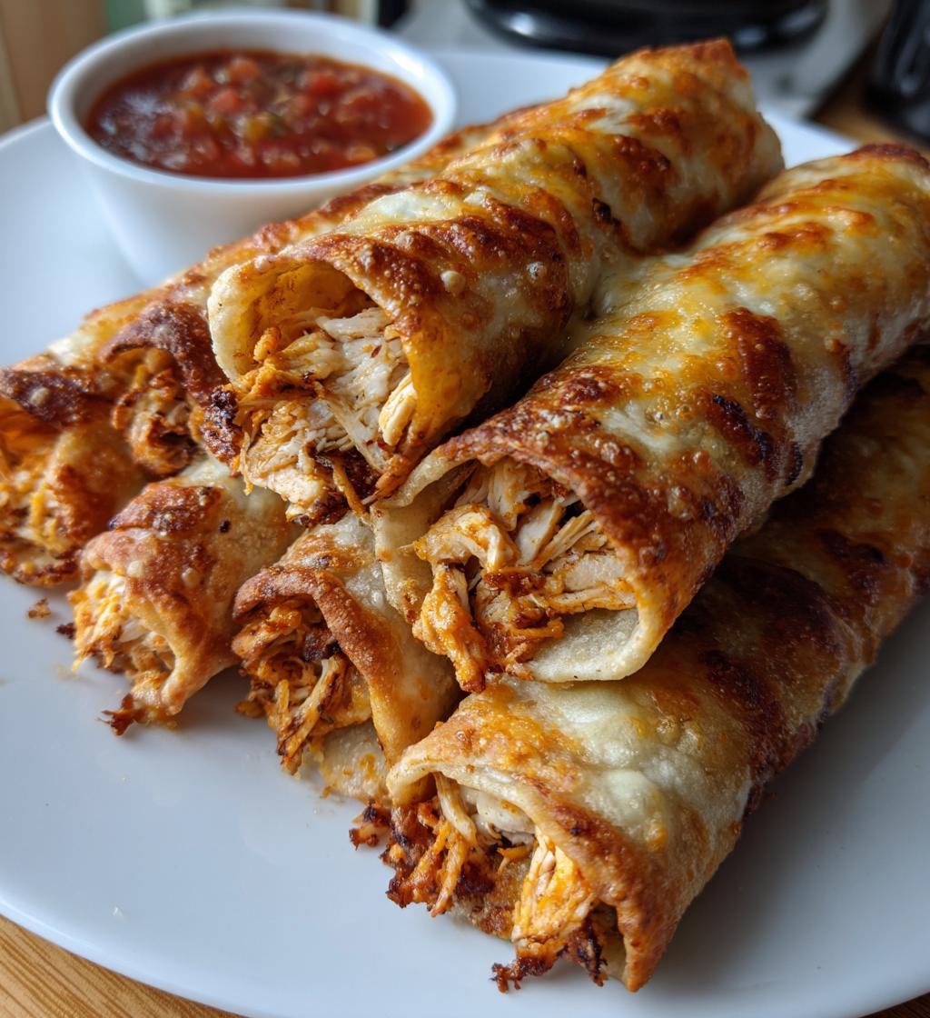 air fryer chicken taquitos delicious recipe - detail 1