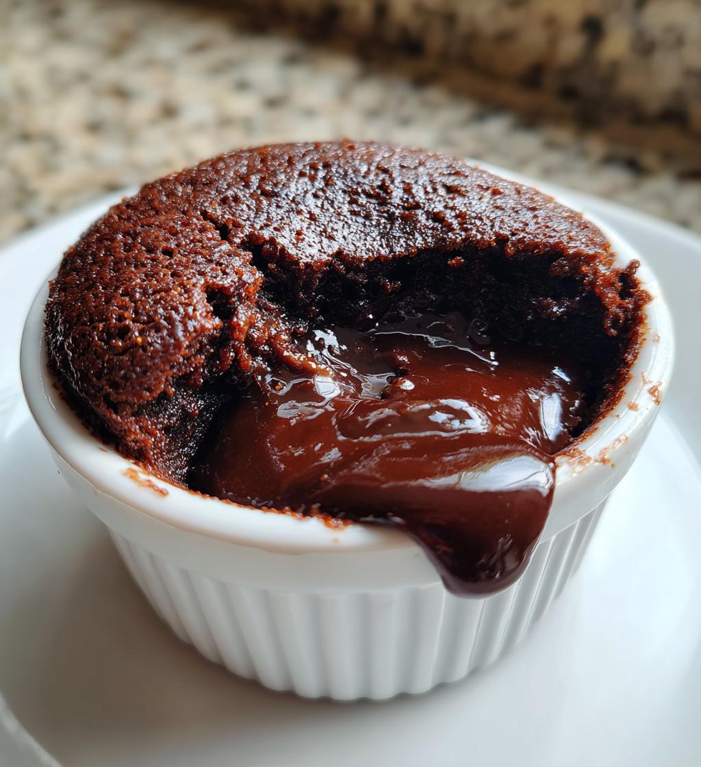 air fryer chocolate lava cake recipe