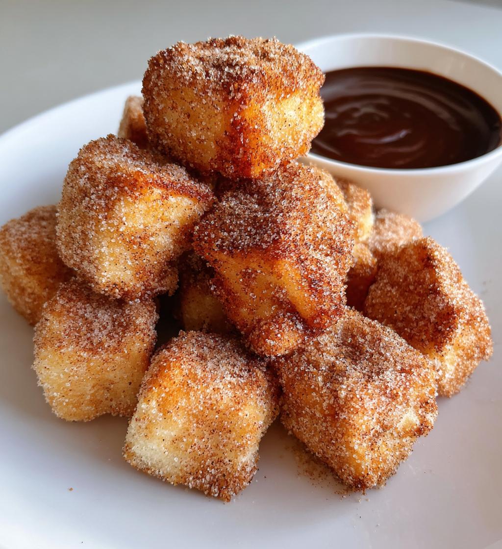 air fryer churro bites quick easy dessert recipe - detail 1