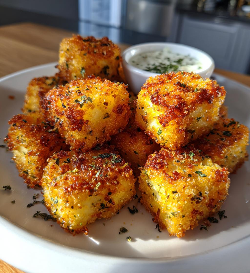 air fryer halloumi cheese bites recipe - detail 1