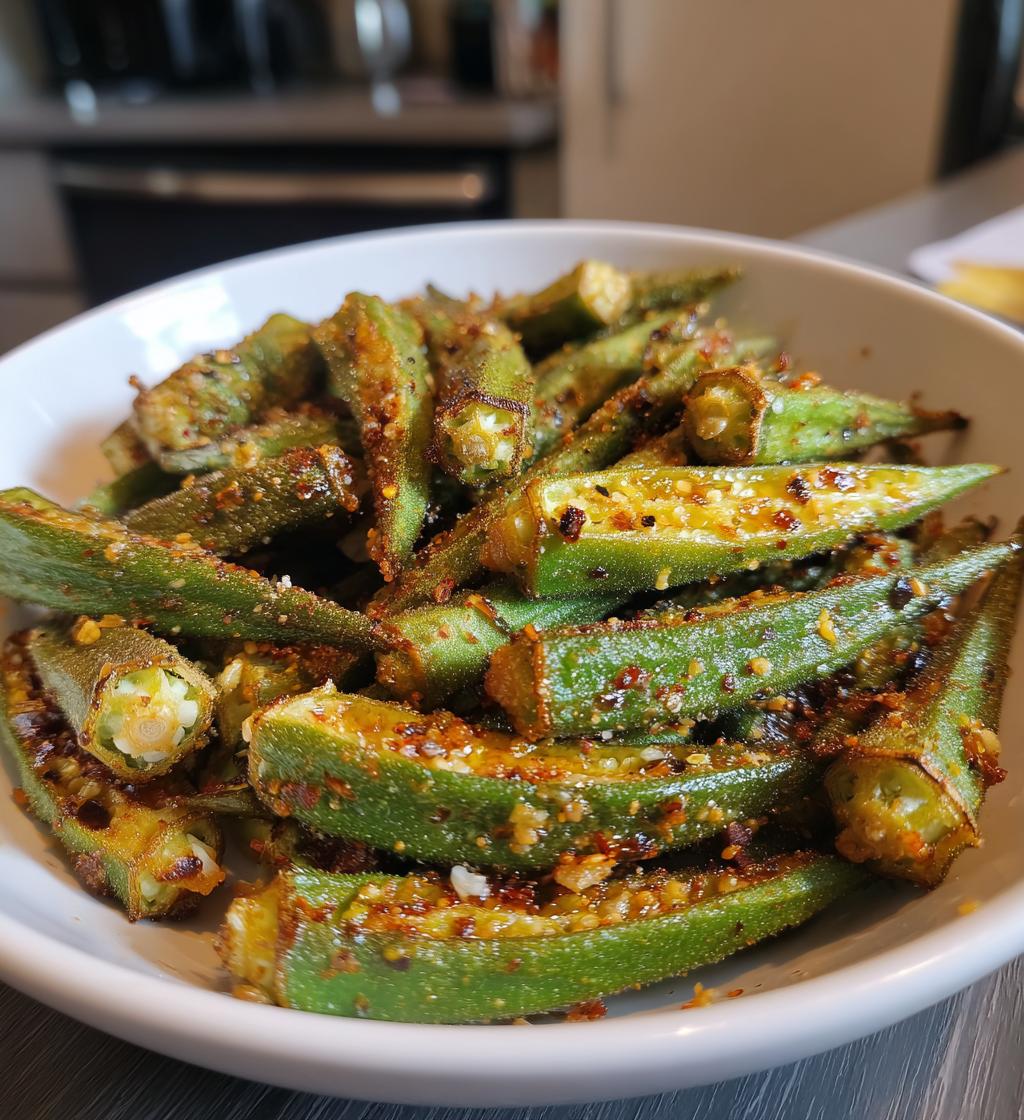 air fryer okra no breading recipe - detail 1