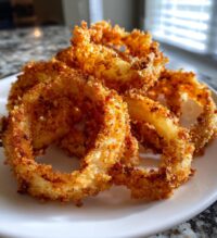 air fryer onion rings crispy delicious recipe