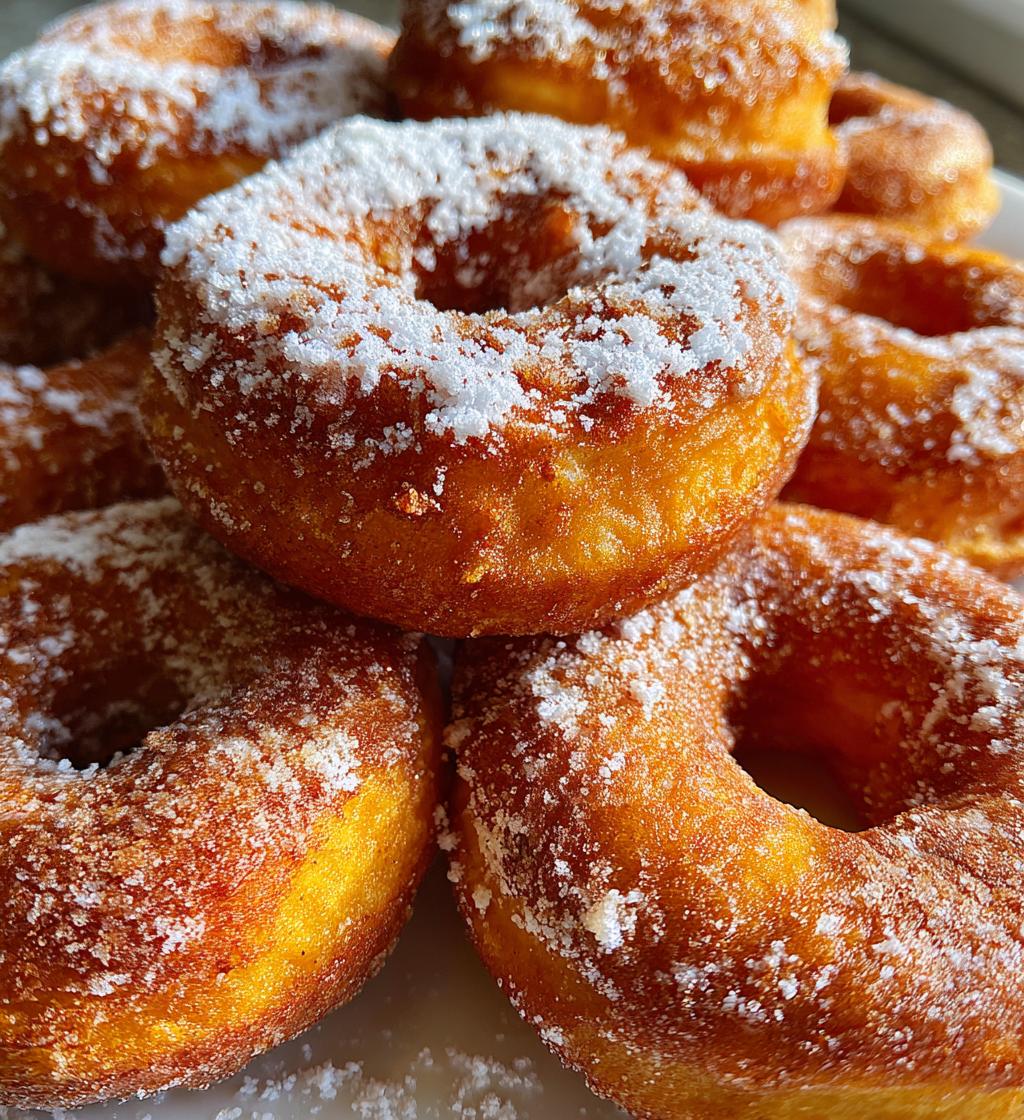 air fryer pumpkin spice donuts - detail 1