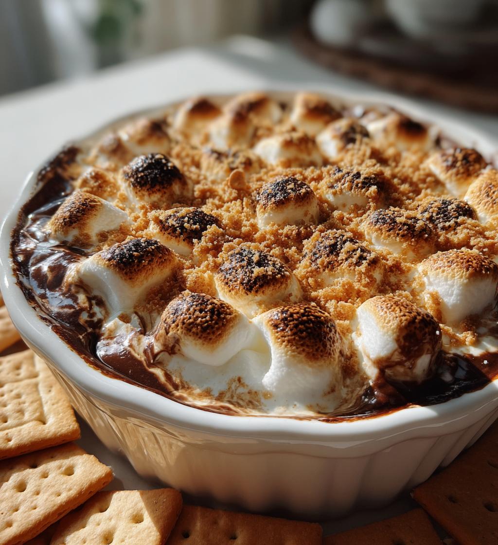air fryer smores dip delicious dessert recipe