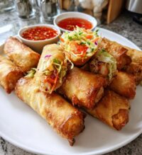 air fryer spring rolls crispy family recipe