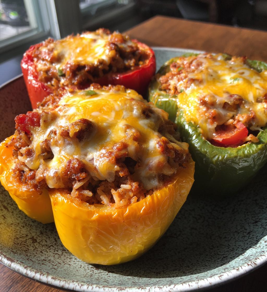 air fryer stuffed bell peppers a delicious family favorite - detail 1