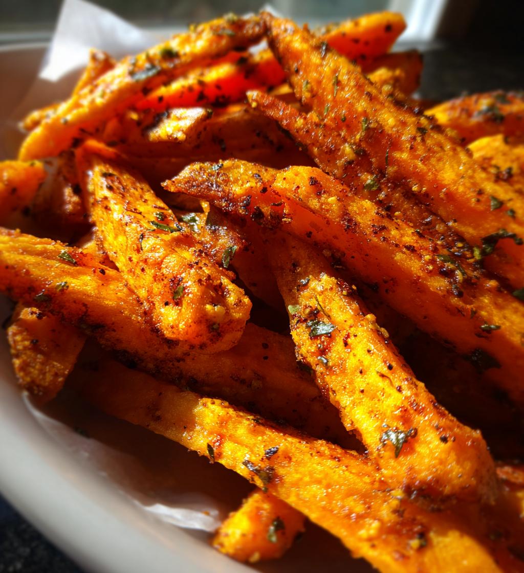 healthy air fryer sweet potato fries recipe