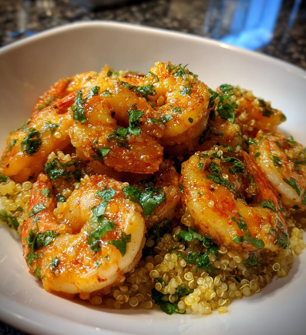 20 minute chili lime shrimp with quinoa