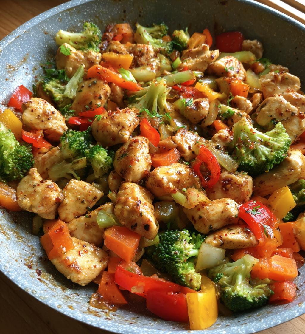 20 minute one pan chicken and veggies for busy nights