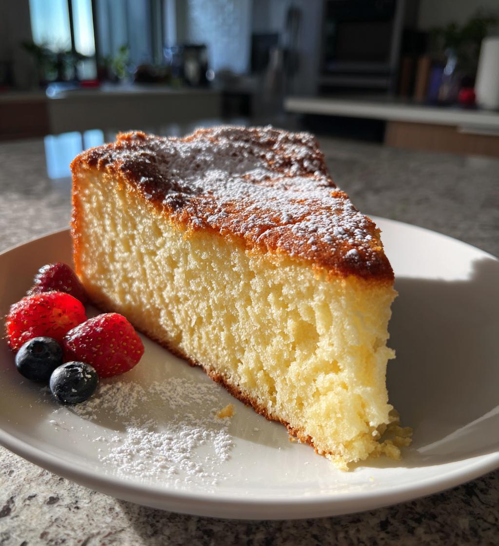 3 ingredient creamy yogurt cake - detail 1