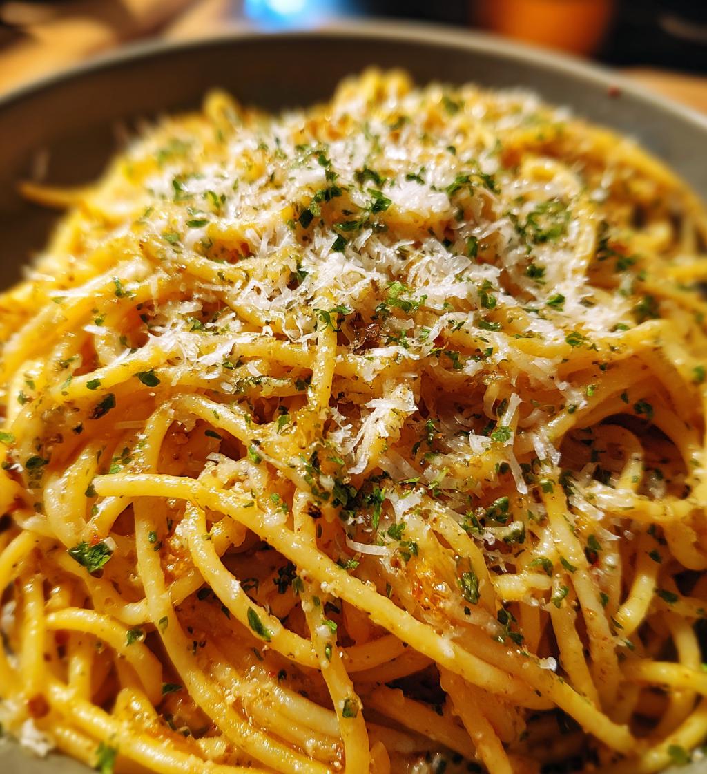 5 ingredient garlic parmesan pasta