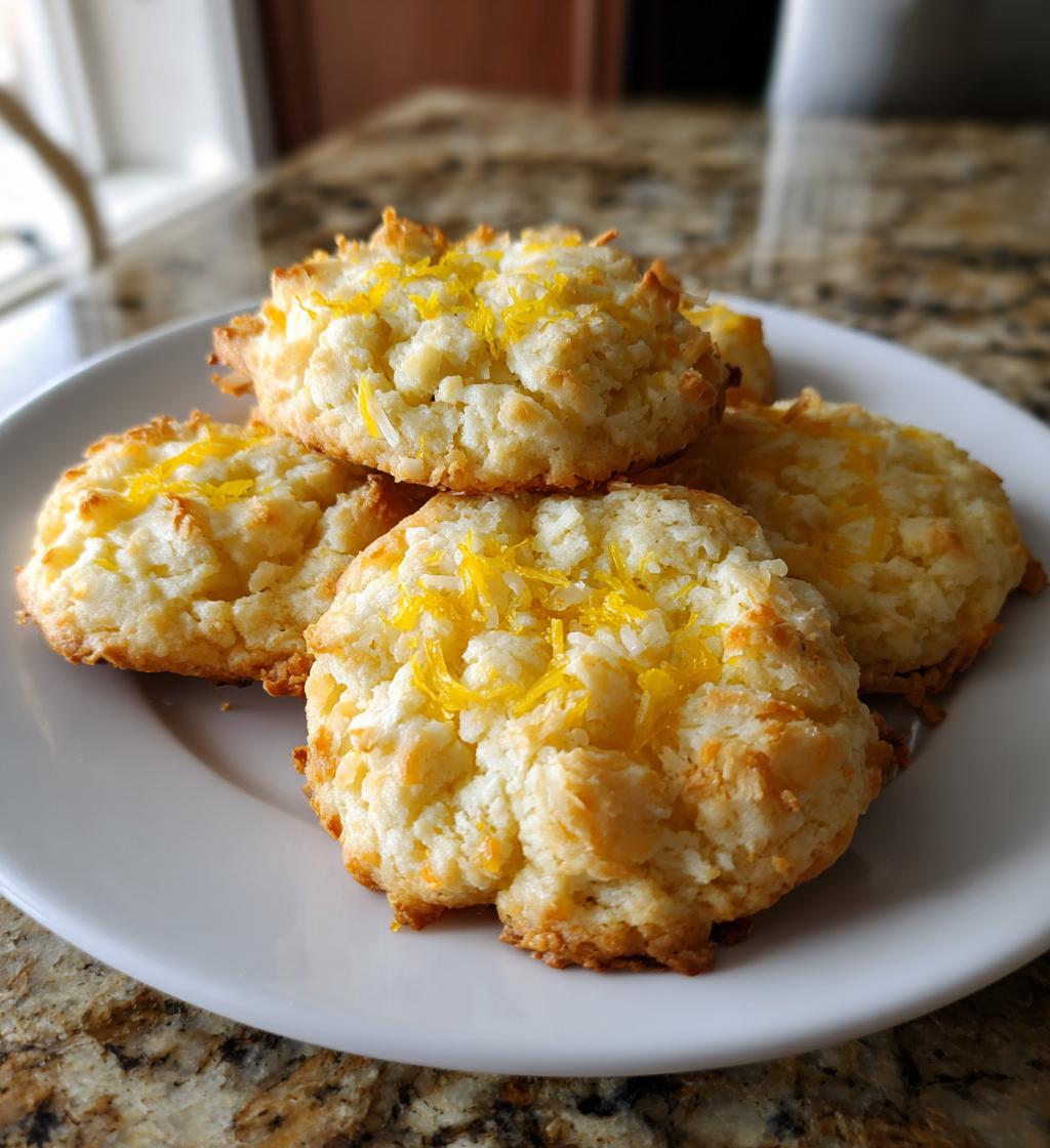 a bright bite of sunshine lemon coconut cheesecake cookies
