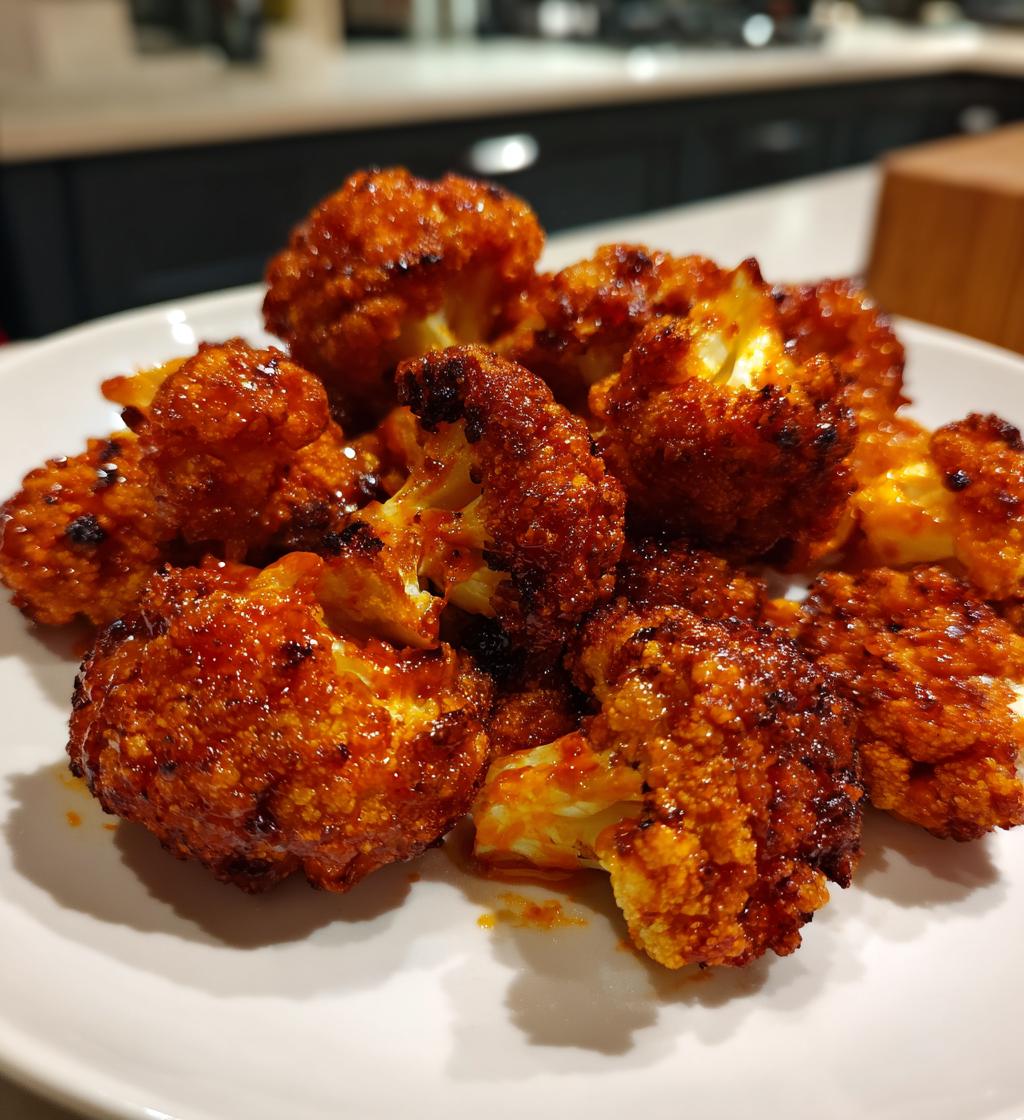 air fryer cauliflower buffalo wings