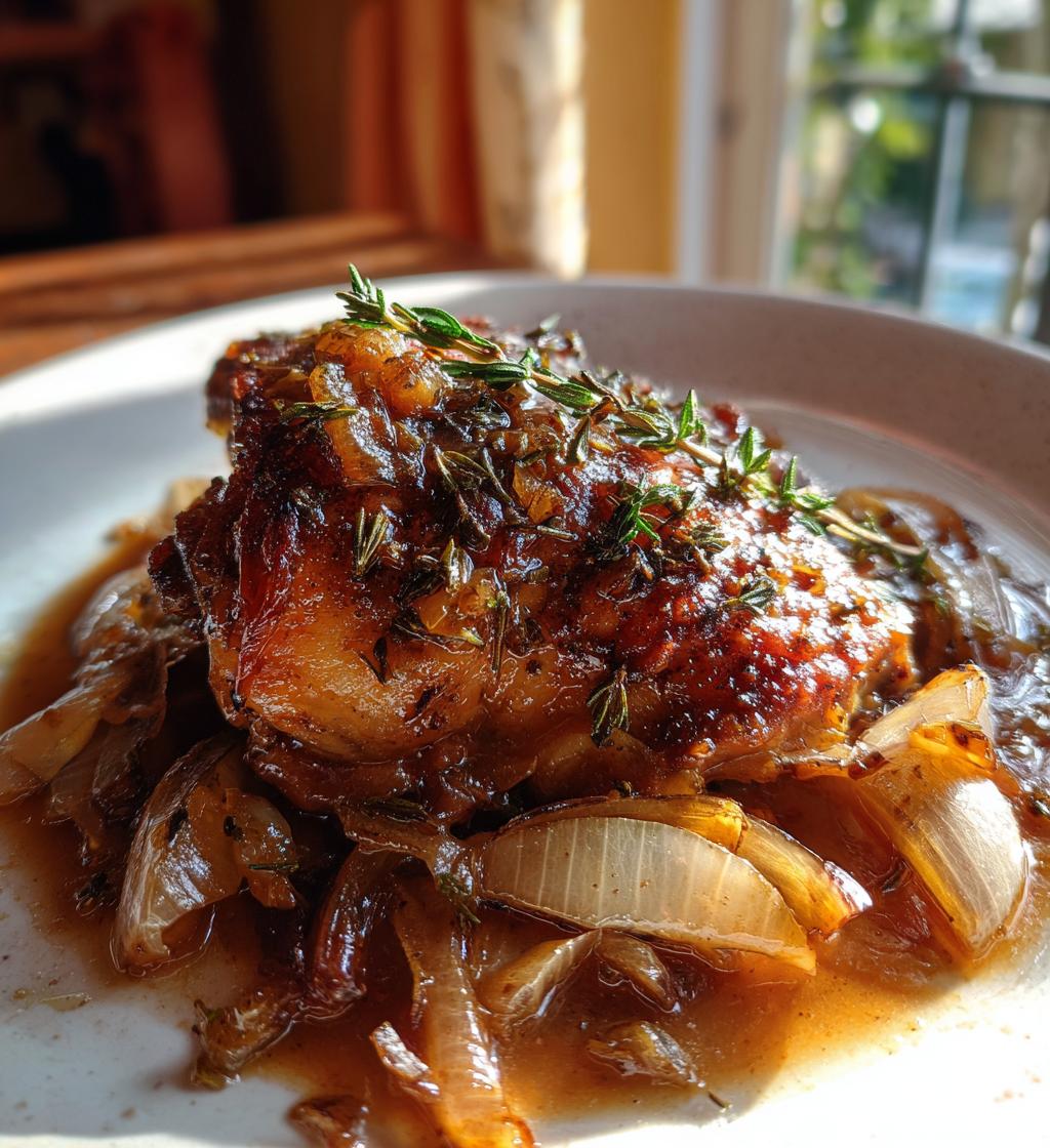 apple cider vinegar braised chicken
