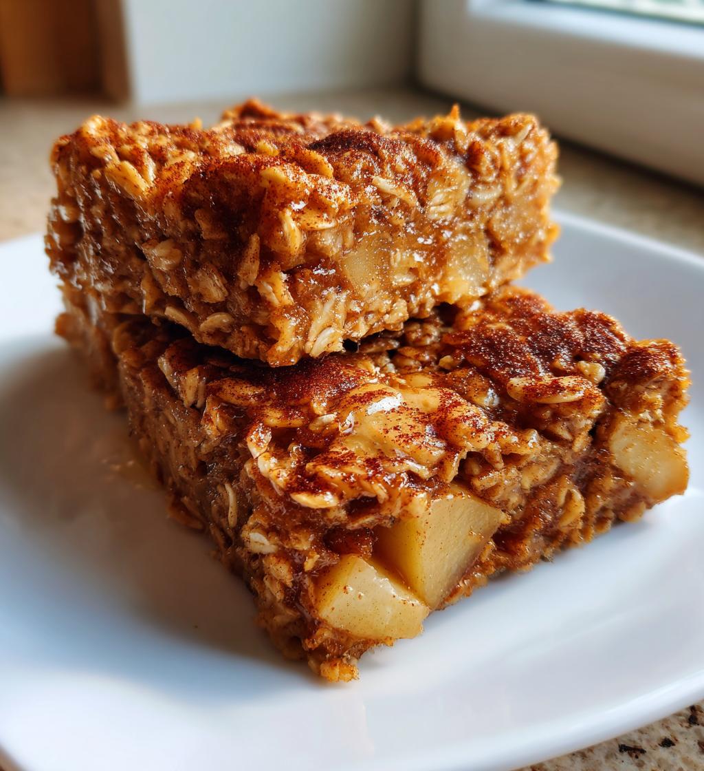 apple cinnamon breakfast bars - detail 1