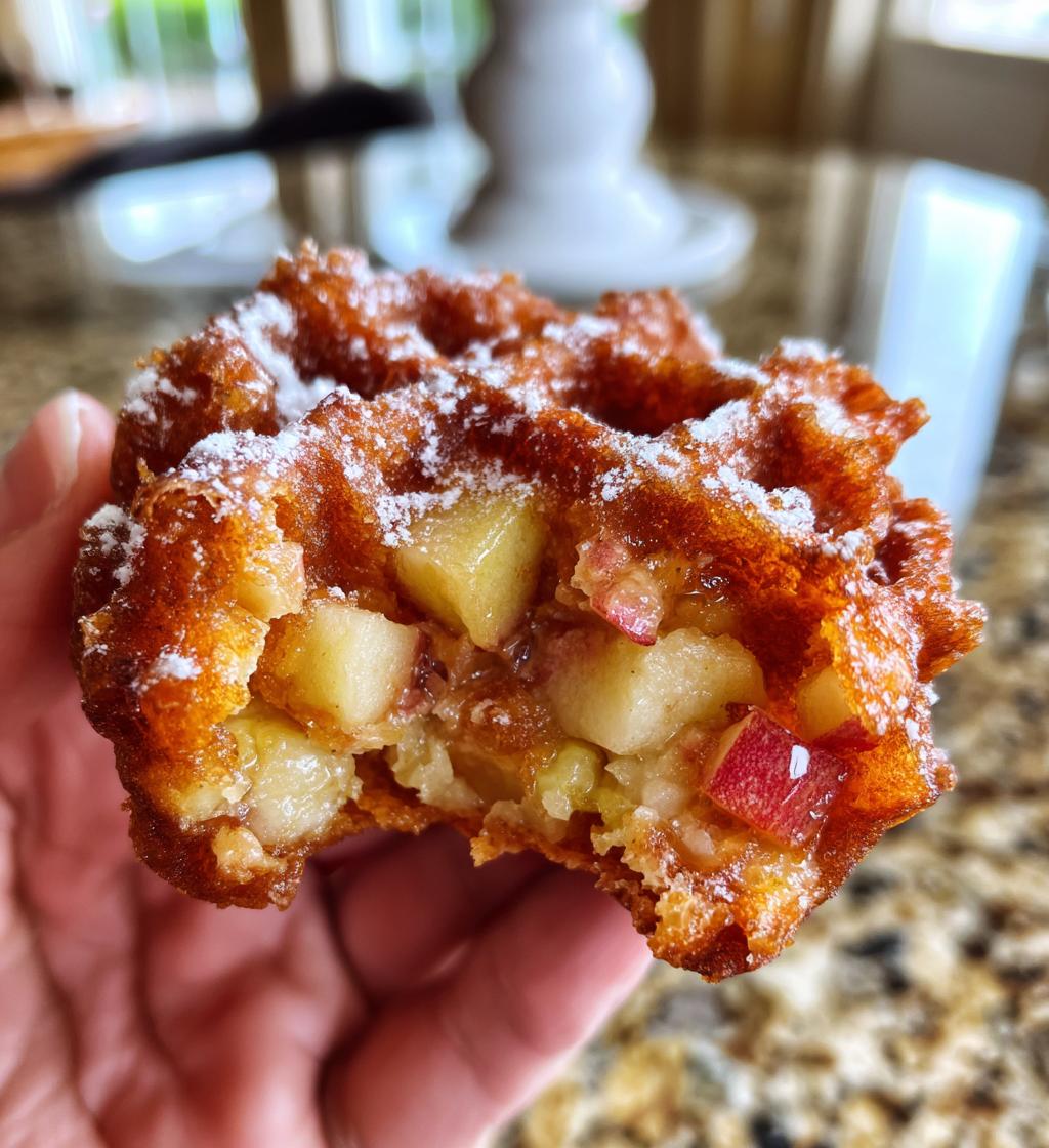 apple fritter waffle donuts